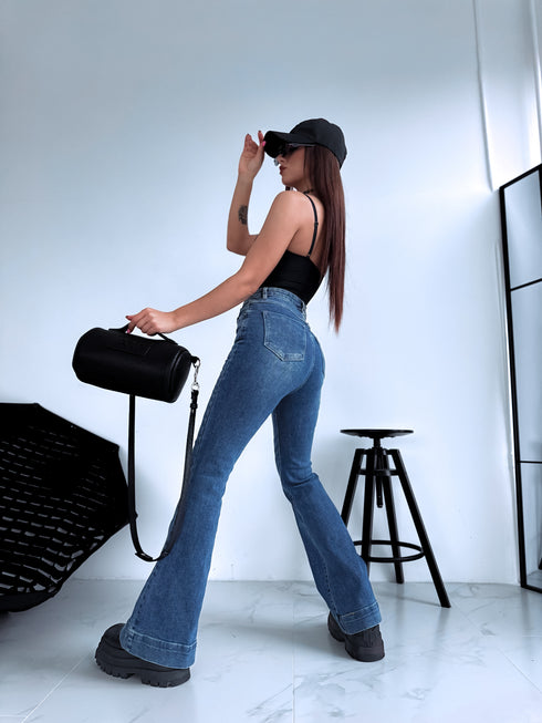 FLARED джинсы "PURE BLUE" 8913